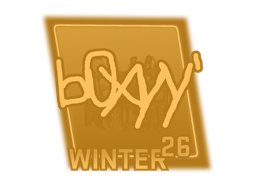 Sticker | b0xyy (Gold) | fragWinter 2026