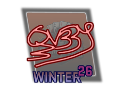 Sticker | qvbby (Holo) | fragWinter 2026