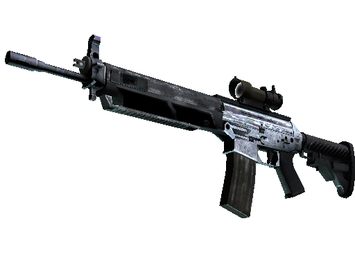 Souvenir SG 553 | Damascus Steel